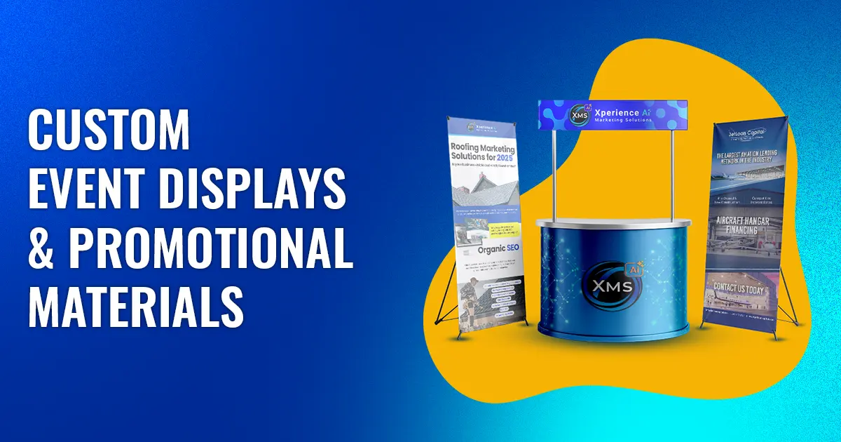Eye-catching event displays to showcase your brand